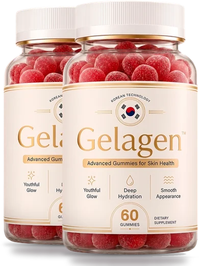 Two Gelagen gummy bottles